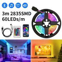 3m USB RGB LED Strip Light 60LEDs 5V SMD 2835 Smart APP Control Bluetooth Flexible Ribbon LED Tape Computer TV Backlight