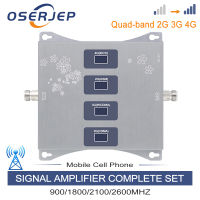 Hot 900/1800/2100/2600mhz Four-Band Cellular amplifier 4G 3G GSM Phone GSM DCS WCDMA LTE 2G 3G 4G Repeater