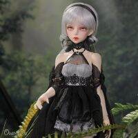 กระโปรงส่วนบนสีดำและเทาของเด็กผู้หญิงแนวแอคทีฟ1/4ตุ๊กตา BJD ตุ๊กตาข้อต่อแบบเบ้าดีไซน์ใหม่