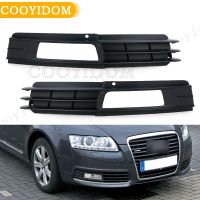 ไฟตัดหมอกรถยนต์ปกสำหรับ Audi C6 A6เซอแดงเปรี้ยว2008 2009 2010 2011กันชนล่างกระจังหน้าตะแกรงหลอดไฟที่เปลี่ยนฝาครอบ