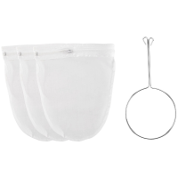 Ultra Fine Mesh Strainer Bag with Zipper,Strainers Fine Mesh with Reinforced Frame and Sturdy Handle,Nut Milk Bags