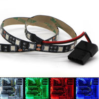 12V LED Strip Light pc case Computer Case SATA Molex Connector LED Light Strip Panel Header gamer warm whiteUVblueredgreen