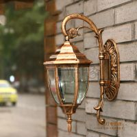 220V 1W E27 24*40cm Europe Retro LED wall light Outdoor waterproof villa garden door wall lamps Free Shipping