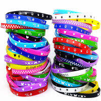 100pcs kids silicone bracelet wristband children boy girl assorted colors Love bangle family party gift mix styles Wholesale