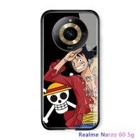 เคสโทรศัพท์มือถือสำหรับ Realme 11 Pro 5G Realme 11 Pro + 5G Realme 11 5G Realme Narzo 60 5G OPPO Reno10 Pro + 5G Xiaomi Redmi 12หรูหราขอบนิ่มลายอะนิเมะ CaseGlossy เคสกระจกนิรภัยกันกระแทกฝาหลัง