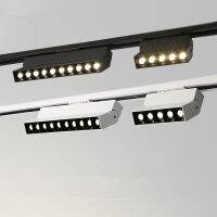 ZZOOI Dimmable 8W 10W 12W 20W LED Spotlight LED Track rail Light Recessed Ceiling Lamps White Black Body Shop Stores Indoor Lighting