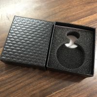 Diamond Pattern Jet Black Pocket watch box organizer luxury box men jewellery bo