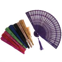 Sandalwood Fan Openwork Carved Wooden Fan Wedding Fan 20cm folding fan hand fan paper fan chinese fan party favors