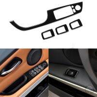 Car Interior Window Lift Panel Decal Decorative Cover Trim for BMW 3 Series e90 320i 325i 2005-2011 2012 Accessories ABS Black