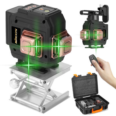 Multifunctional 3D 12 Lines Laser Level Tool Vertical Horizontal Lines with Self-leveling Function