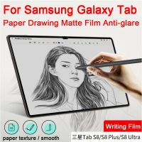 ฟิล์มกระดาษสำหรับ Samsung Galaxy Tab S6 Lite 10.4/A7/A8/S7 11 Plus/FE 12.4 S8 Ultra S5E Matte Screen Protector Anti-Glare-SDFU STORE