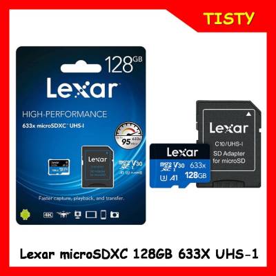 แท้ 100% Lexar® 128GB  633x microSDHC™/microSDXC™  High-PerformanceUHS-I Card BLUE Series