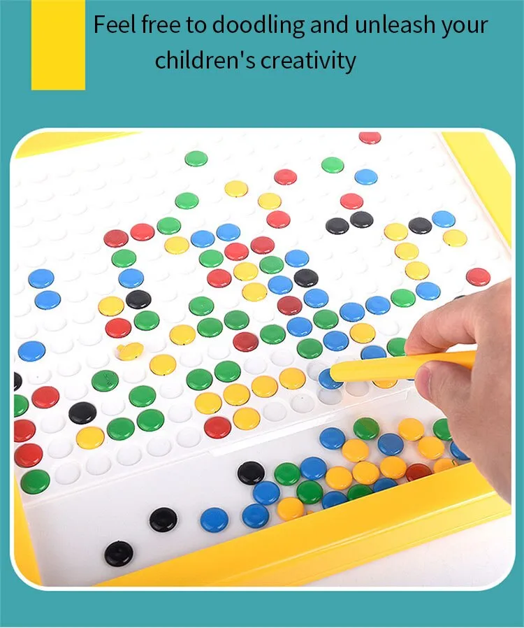 New Colorful Magnetic Ball Chocolate Beads Drawing Board Toys for Kids  Education Sketch Pad Tablet Montessori Learning Gift