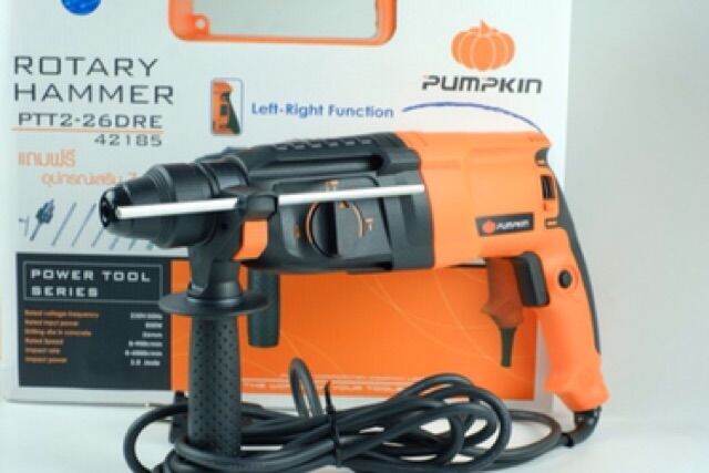 พร้อมส่งในไทย-มีรับประกัน-pumpkin-สว่านโรตารี่-26มม-รุ่น-ptt2-26dre-3ระบบ-800w-ปรับซ้าย-ขวาได้