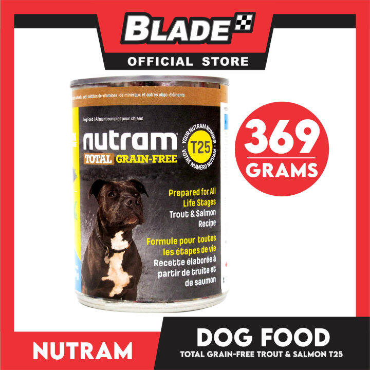 Nutram T25 Total GrainFree Trout and Salmon Meal Recipe 369g Canned
