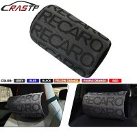 RASTP-1 pc Universal JDM Style RECARO Soft Auto Pillow Neck Pillow Fabric Gradation Car Seat Headrest Car Neck Pillows RS-BAG070 Seat Cushions