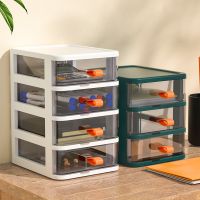 Office Desk Storage Box Transparent Small Drawer Storage Cabinet Stationery and Sundries Sorting Storage Box on Desk