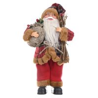 Christmas Celebration Standing Posture Santa Claus Doll Creative Christmas Backpack Old Man Doll Ornaments