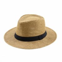 【CW】 New Round Flat Top Beach Hat Women  39;s Hats Caps Panama