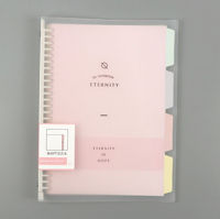 PP Brushed Cover Notebook High Quality Binder Notebook Classified Loose Leaf Book Notebook Small Fresh Loose Leaf Notebook