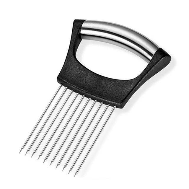 steel-onion-needle-with-cutting-safe-aid-holder-easy-slicer-cutter-tomato-safe-fork-handheld-kitchen-chopper-vegetable-cutter