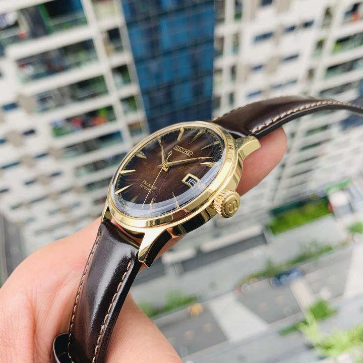 Đồng hồ nam Seiko Presage Cocktail Limited Edition SRPD36J1 - Mệnh Kim và  Hỏa 