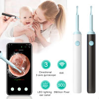 Smart Wireless Visual Ear Stick Endoscope 500W High Precision Earpick Mini Camera Otoscope Health Care Ear Cleaner With LED Ligh