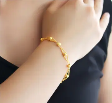  SHINYY Four Leaf Clover Bracelet for Women 18K Gold