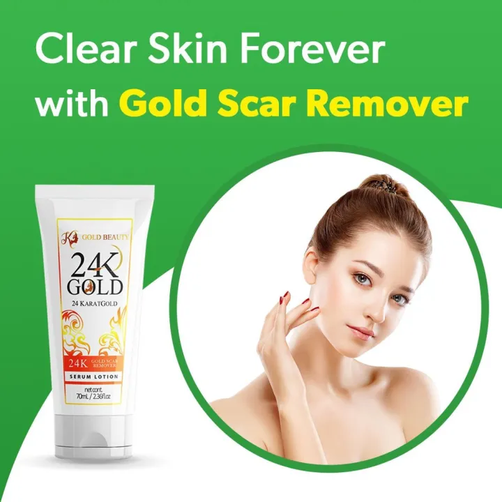 24K GOLD SCAR REMOVER SERUM buy1 take1 Scar Removal Cream , Old Scar Remover and whitening