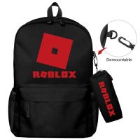 TOP✣△ Dynablocks Roblox กระเป๋าเป้ผ้าใบสะพายหลังลายการ์ตูนสําหรับเด็กผู้ชายและเด็กผู้หญิง