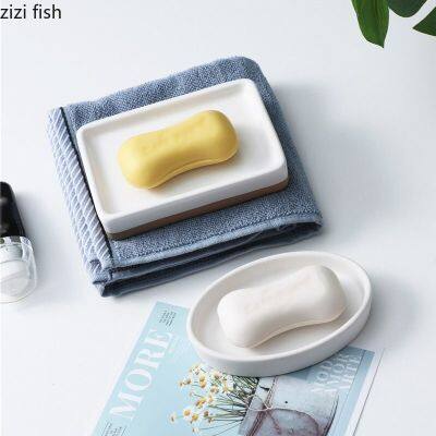 Ceramic Soap Box Bathroom Soap Dish Soap Storage Box Soap Storage Container Household Storage Rack Soap Rack Bathroom Supplies Soap Dishes