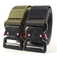 Insert the new alloy buckle outdoor belt man fan of army tactical quick release nylon belts ∈