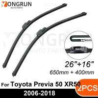 สำหรับที่ปัดน้ำฝนด้านหน้าพลิเวียโตโยต้า50 XR50 2006-2018ยางปัดน้ำฝน26 "+ 16" กระจกหน้ารถอุปกรณ์เสริม2015 2017 2016