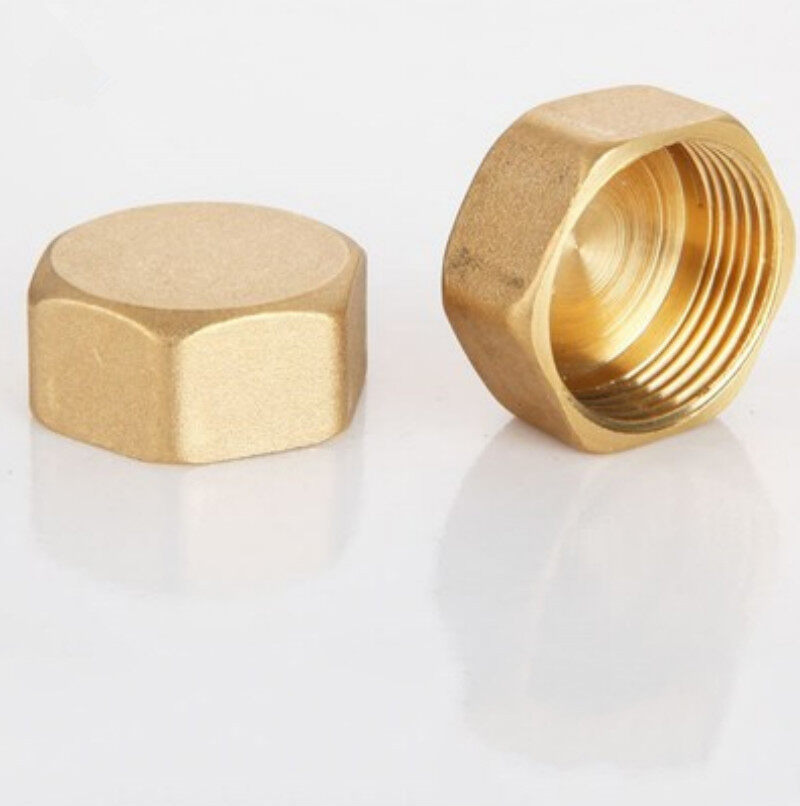 1/8" 1/4" 3/8" 1/2" 3/4" 1" Brass Pipe Fitting Valve Cap Hex Head Plug Connector 