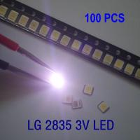 100pcs Original and new For LED Backlight 1210 3528 2835 3V 1W 100LM Cool white LCD Backlight for TV TV Application