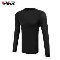 PGM Golf Men Shirts Summer Ice Silk Sun Protection Anti UV Ultra-thin Breathable Casual Long-sleeved Bottom Shirt YF307TH