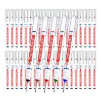 60Pcs MultiPurpose Deep Hole Marker Pens Deep Hole Marker Pens for Woodworking Hardware Decoration Construction