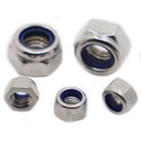 M2 M2.5 M3 M4 M5 M6 M8 M10 M12 M14 M16 304 Stainless Steel Self-locking Nut Nylon Lock Nut Locknut Slip Nylon Hex Nut DIN985