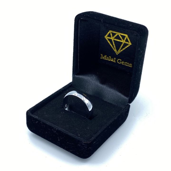 malai-gems-แหวนเงิน-เคลือบทองคำขาว-18k-รับประกันให้-10-ปีเต็ม-เหมาะเป็นเซ็ทแหวนคู่