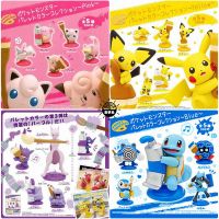 โมเดลฟิกเกอร์แอ็คชั่น TAKARA TOMY ชุดจานโปเกมอน GACHA ของเล่นแคปซูลหุ่นฟิกเกอร์