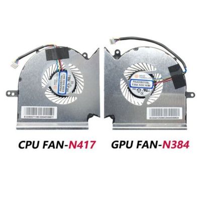 DXDFF พัดลมเย็นการระบายความร้อน GPU CPU แล็ปท็อปสำหรับ MSI MS-16P7 GL63 GE63 GP63 GV63 GL73 GP73 GE63VR GE73VR MS-16P1 N417 N384 MS-17C1แล็ปท็อปแล็ปท็อปแล็ปท็อป