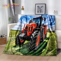 Car Tractor Truck Series Pattern Soft Plush BlanketFlannel Blanket Throw Blanket for Living Room Bedroom Bed Sofa Picnic Cover