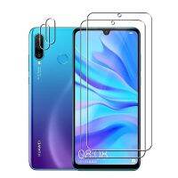 (2 2) For Huawei P30 Lite / P30 (2pcs) Camera Lens Film amp; (2pcs) Tempered Glass Screen Protectors Protective Guard HD Clear