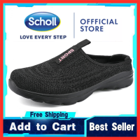 Scholl รองเท้าผู้หญิง Scholl รองเท้าผ้าใบรองเท้าผู้หญิง รองเท้า Scholl รองเท้าหญิง Scholl รองเท้าผ้าใบผู้หญิง รองเท้าแตะเกาหลี sholl ขนาดใหญ่ 41 42 ครึ่งรองเท้าแตะแบนแบนฤดูร้อนโบฮีเมียรองเท้าแตะผู้หญิงกีฬาลำลองกีฬาครึ่งรองเท้าเดิน- AS2029