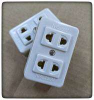 ปลั๊กลอย 2 ที่ แบบ2ขา 16A250V Natiomal