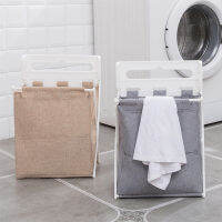 Cotton Foldable Dirty Laundry Basket Laundry Hamper Orgnizer Bin Washing Clothes Storage Basket Home Organizer for Bathroom