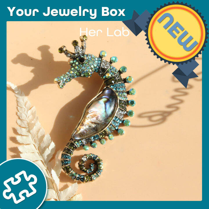 Her Lab Jewelry เข็มกลัดประดับรูปสัตว์สีบรอนซ์ย้อนยุคแบบส่วนบุคคล