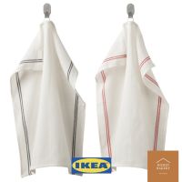 ju IKEA ผ้าเช็ดจาน ผ้าเช็ดมือ ขาว/แดง ขาว/น้ำเงิน 45x60 ซม. พร้อมส่ง ถูกสุด ของใช้ในบ้าน