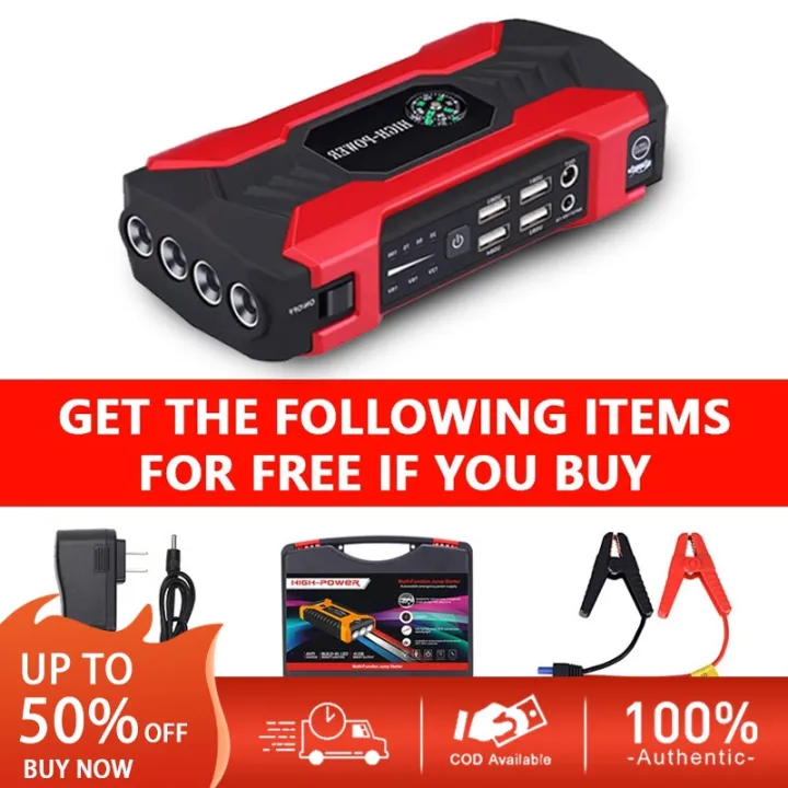 99800mAh multifunctional 12V car starter power bank rechargeable