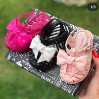 Childrens Sandals 2023 New Summer Girls Shoes Jelly Shoes with Hollow Toe, Breathable Retro Hole Shoes, Beach Shoes